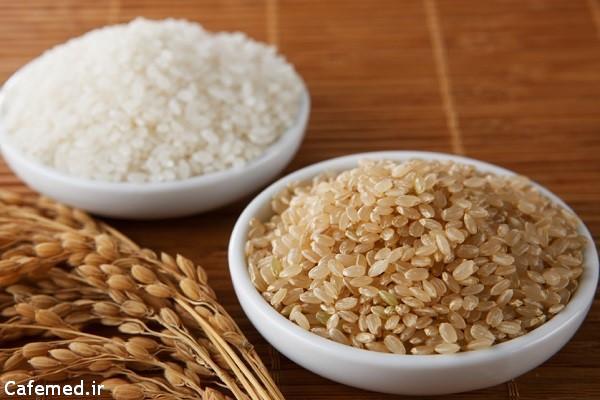 برنج قهوه‌ای در برابر برنج سفید