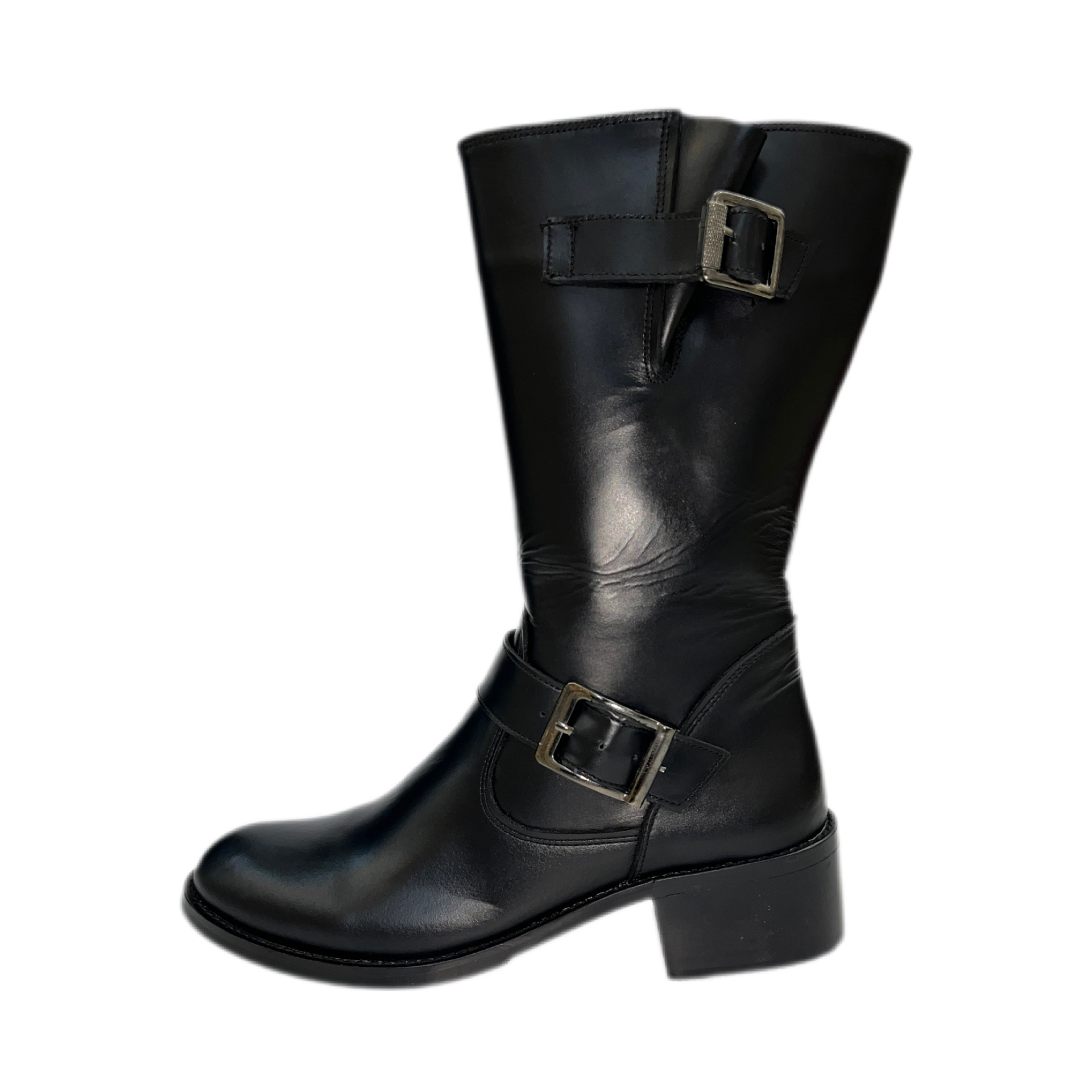 نیم بوت ماهین چرم زنانه کد655